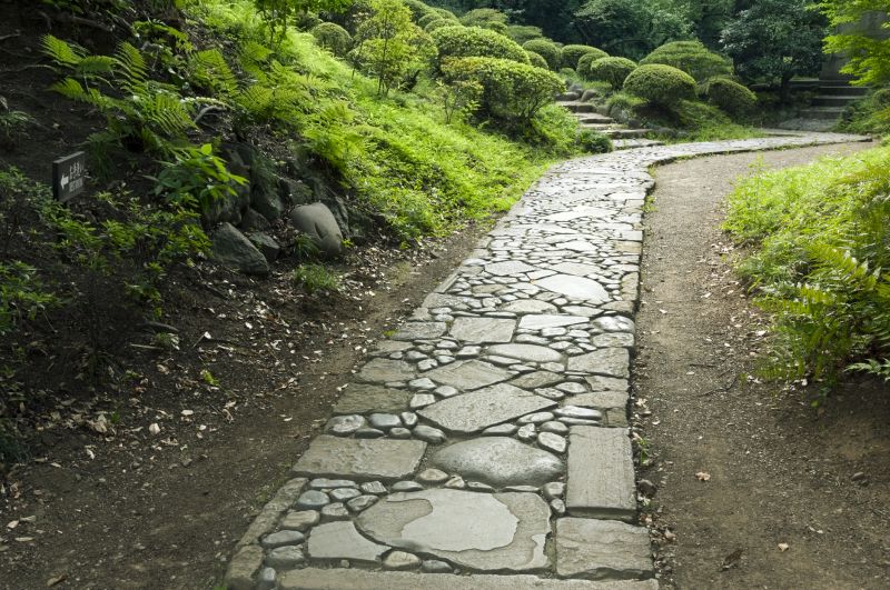 Stone Pathway Construction